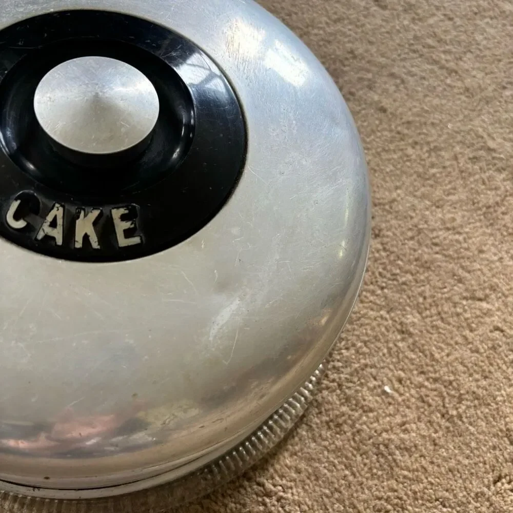 Kromex Spun Aluminum Cake Cover 1950’s